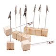 thumbnail image 2 of Adornos para el día de San Valentín, portatarjetas de visita de madera creativo, clip de hierro de cocodrilo, soporte para mensajes, suministros para fiestas en el hogar, placa de número de mesa, 2 of 6