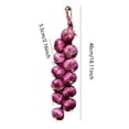 thumbnail image 3 of Artificial String of Purple Garlic Fake Vegetable Kitchen Wall Hanging Decor, 3 of 7