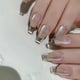 thumbnail image 1 of Cats Eye Press on Nail Glass Coffin Acrylic Fake Nail Reusable Stick on Nail for DIY Nail Art Manicure Decorations, 1 of 4