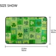 thumbnail image 7 of SKYSONIC St. Patrick's Day Clover Door mat Non Slip Floor Door Rug Soft Floor Mat for Kitchen Garden Bedroom Indoor Outdoor Entrance Home Holiday Decoration 23.6" x15.7", 7 of 7