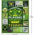 thumbnail image 6 of Tennis Gifts, Tennis Blanket, Tennis Gifts Women, Tennis Gifts for Men, Tennis Themed Gifts, Tennis Lover Gifts, Gifts for The Tennis Player, 6 of 6
