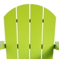 thumbnail image 5 of Westintrends Malibu Outdoor Rocking Chair Set of 2, All Weather Resistant Poly Lumber Classic Porch Rocker Chair, 350 lbs Support Patio Lawn Plastic Adirondack Chair, Lime, 5 of 16