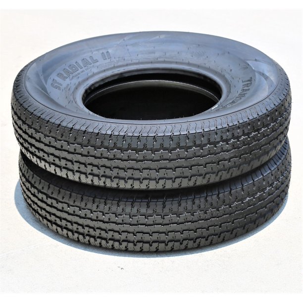 Pair of 2 (TWO) Transeagle ST Radial II Steel Belted ST 205/75R14 Load
