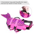thumbnail image 3 of Dog Life Jacket Ripstop Pet Floatation Vest Saver Swimsuit Preserver for Water Safety at The Pool, Beach, Boating (M, Mermaid Pink), 3 of 7