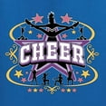 thumbnail image 5 of Wild Bobby Cheerleading All Stars Girl Sports Women Standard V-Neck Tee, Royal, Small, 5 of 5