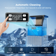Simzlife 100 lbs./24H Commercial Freestanding/Built-in Ice Maker with 33 lb. Storage Bin in Silver, Stainless Steel