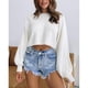 thumbnail image 5 of Women Casual Long Sleeve Sets, Versatile Elastic Waist Two Piece Sweater Puff Sleeve For Jogging For Female For Home ANGGREK Otros, 5 of 8