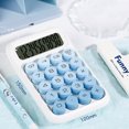 thumbnail image 4 of School Stationery Savings Cute Calculator Big Button Desktop Calculator With 10-Digit LCD Display Calculator Blue, 4 of 7