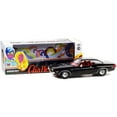 thumbnail image 5 of 1970 Dodge Challenger R/T 440 Six Pack Black with Red Interior and Deluxe Wheel Covers 1/18 Diecast Model Car by Greenlight, 5 of 5