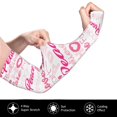 thumbnail image 3 of Gaeub Breast Cancer Pink Ribbons Awareness (2) Cooling Sleeves for Unsex, Arm Sleeves, UV Sun Protection Sleeve to Cover with Silicone Anti-Slip, 3 of 8