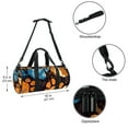 thumbnail image 5 of Dog Paw Print Duffle Soccer Bag: 17.7" Sports Travel Tote with Interior Zipper Pocket and Large Capacity, 5 of 6