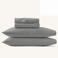 thumbnail image 2 of 4 Piece Bed Sheet Sets of Brushed Microfiber Sheets - Soft & Durable Fits Upto 15" Deep Pocket (King, Light Grey), 2 of 6