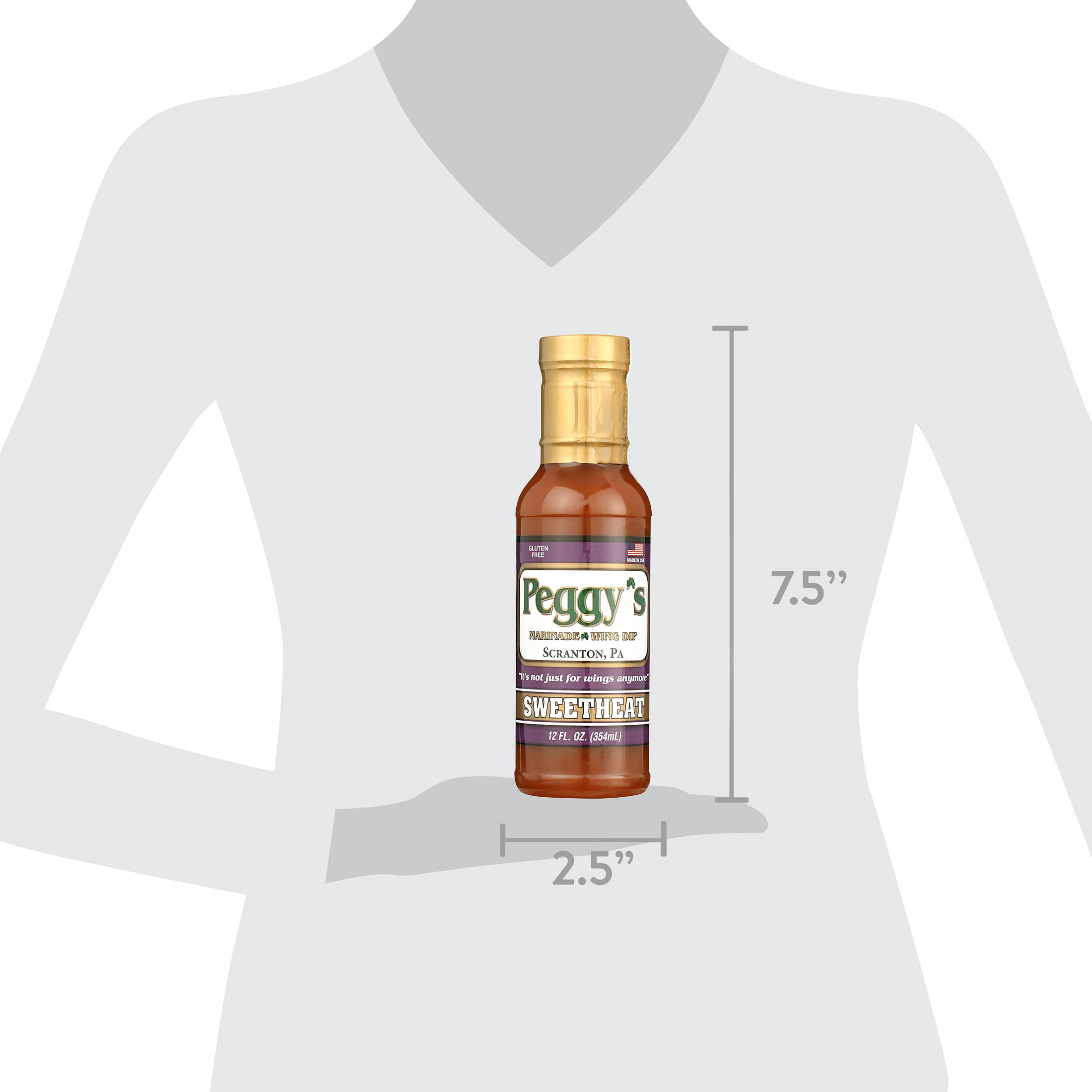 Peggy's Marinade & Dipping Sweet Heat 12 oz bottle