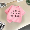 thumbnail image 4 of WEAIXIMIUNG T-Shirt de Pâques pour Filles, Mignon, Imprimé, Col Rond, Manches Courtes, Été, Décontracté, Ample, 2-4 Ans, 4 of 4