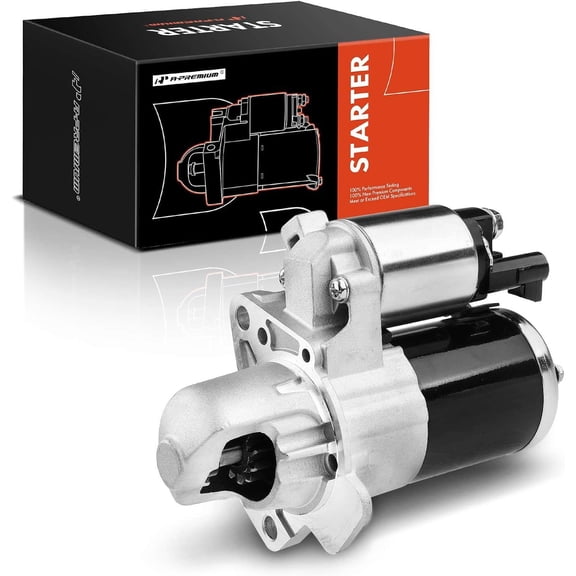 A-Premium Starter Motor Compatible with Chevrolet Camaro 2010-2014 & Cadillac ATS 2013-2014 CTS 2005-2014 SRX 2006-2009 STS 2.8L 3.0L 3.6L 12V 1.4KW 12 Teeth Clockwise Replace# 12610857