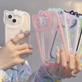 thumbnail image 2 of Sanrio-fundas transparentes de Hello Kitty para iPhone, accesorios a prueba de golpes para modelos 14, 13, 11, 12 Pro Max, XS, XR, 7, 8 Plus, SE2020, Y2K Fivean unisex, 2 of 2