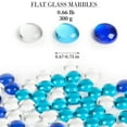 thumbnail image 2 of Glass Beads for Vases Topboutique Mixed Blue Decorative Gems Flat Glass Marbles Aquarium Decor Rocks Floral Stones for Vase Filler Flower Candle Crafts Centerpieces Wedding Decoration 0.66lb/300g, 2 of 7