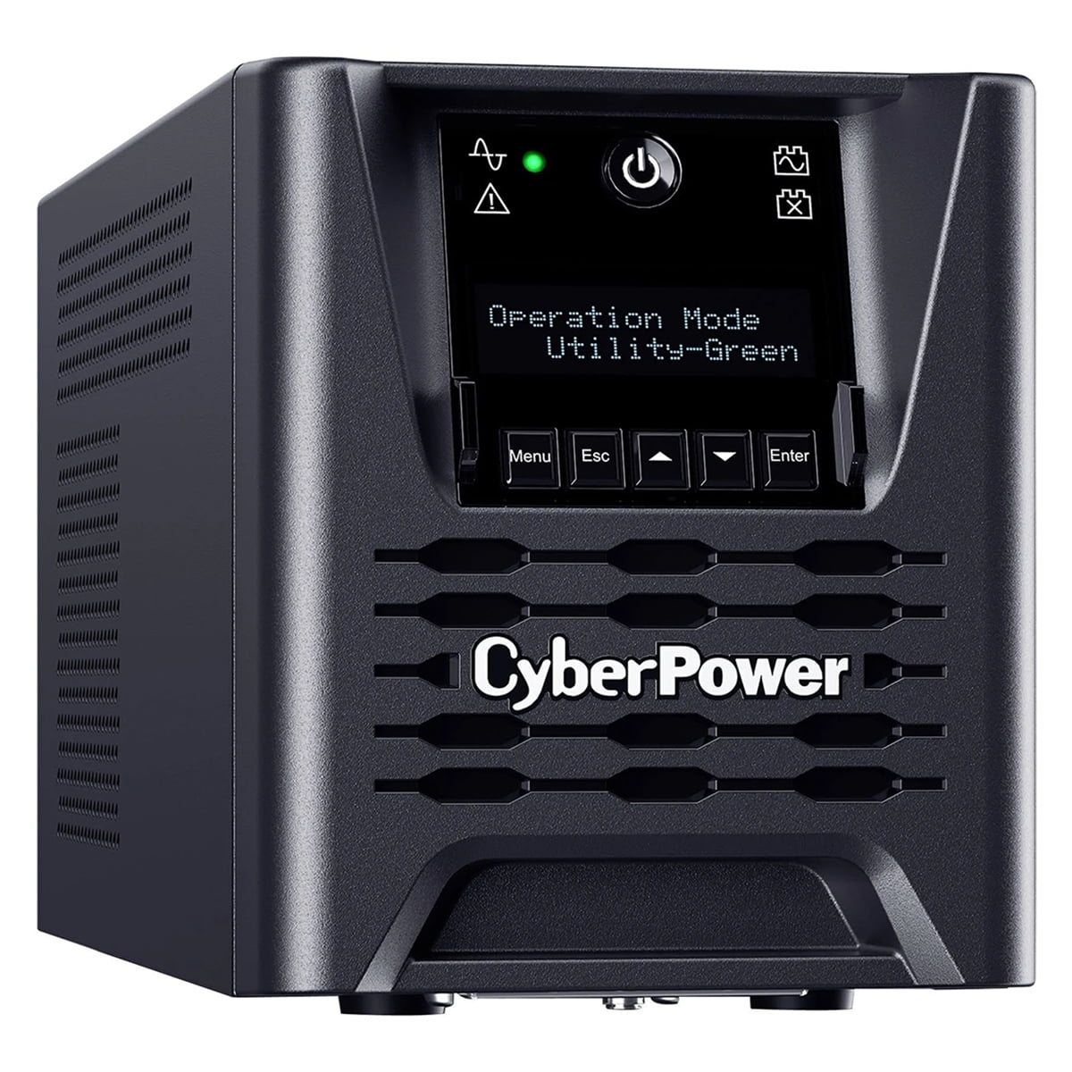 CyberPower PR750LCD3C Smart App Sinewave UPS Systems - 750VA/750W, 100 - 125 VAC, NEMA 5-15P, Tower, Sine Wave, 6 Outlets, LCD, PowerPanel® Business
