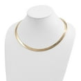 thumbnail image 2 of 14K Two-Tone Gold Omega Chain Necklace Lt Reversible 8 mm w/extender 18 inch, 2 of 4