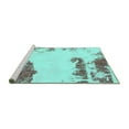 thumbnail image 2 of Ahgly Company Machine Washable Indoor Rectangle Abstract Turquoise Blue Modern Area Rugs, 8' x 10', 2 of 4