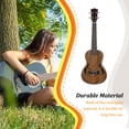 thumbnail image 1 of Langgg Ukulele Durable Exquisite Guitar Solid Wood Professional Guitars Uke Instrument Lovers Beginner Accessories Supplies 26inch Walnut 23inch Walnut, 1 of 6