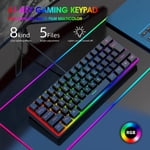 COFEST Russian Language Wired Illuminated Keyboard Mechanical Sense Gaming Keyboard Gaming Desktop PC Laptop Keyboard Black