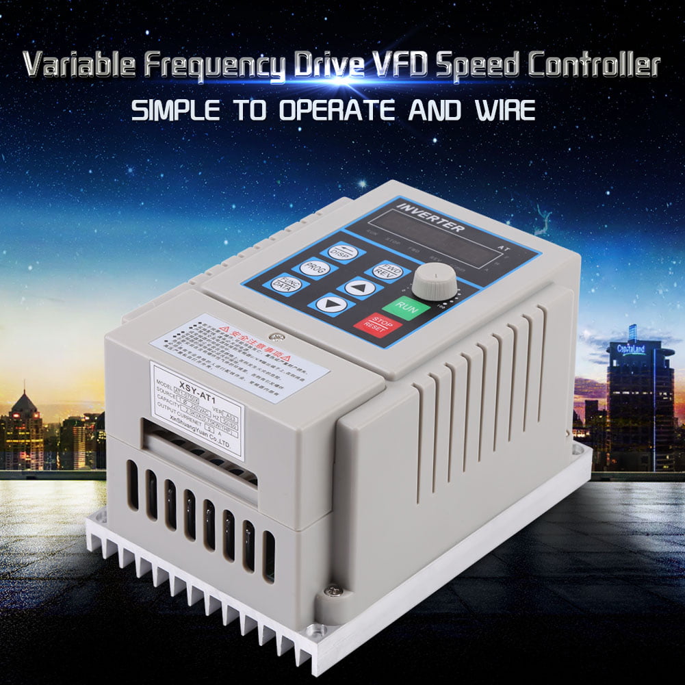 Universal Single Phrase AC 220V 5A 0.75kW VFD Variable Frequency Speed Controller Inverter Variable Frequency Driver 