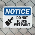 thumbnail image 5 of (2 Pack) Do Not Touch Wet Paint OSHA Notice Sign 18 Inch X 12 Inch Indoor / Outdoor Rust-Free Aluminum Metal Signs for Workplace, Workshop, and Construction Site, Made in the USA, 5 of 8