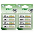 thumbnail image 6 of EBL 8Pack Rechargeable AA Batteries 1.2V 2800mAh Precharged Ni-MH AA Battery New Retail Package, 6 of 12