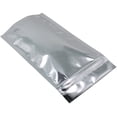 thumbnail image 3 of Zipper Lock Mylar Bags Reusable Clear Plastic Silver Aluminum Foil Stand up Pouch for Zip Bags Reusable Lock Seal Heat Sealable Smell Proof Food Storage Packaging Bag (100, 5.9x8.7 inch), 3 of 5