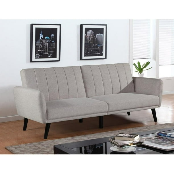 Easy assembly of the walmart mainstay futon. broyerk mixed cream futon sofa bed sleeper couch
