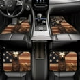 thumbnail image 7 of Vsdgher Deer American Flag Vintage Car Foot Mat Set of 4 Pieces Universal Floor Liner Car Accessories Fits Most Cars, Trucks, Vans, sedans, SUV, 7 of 7