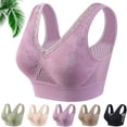 thumbnail image 2 of Hana Bra for Senior Women, Cotton Buttonless Comfy Lifting Shaping Bras, Full Coverage Underwire-Free Push up Bras Soft Breathable Bras for Older Women Daily Wear, 2 of 8