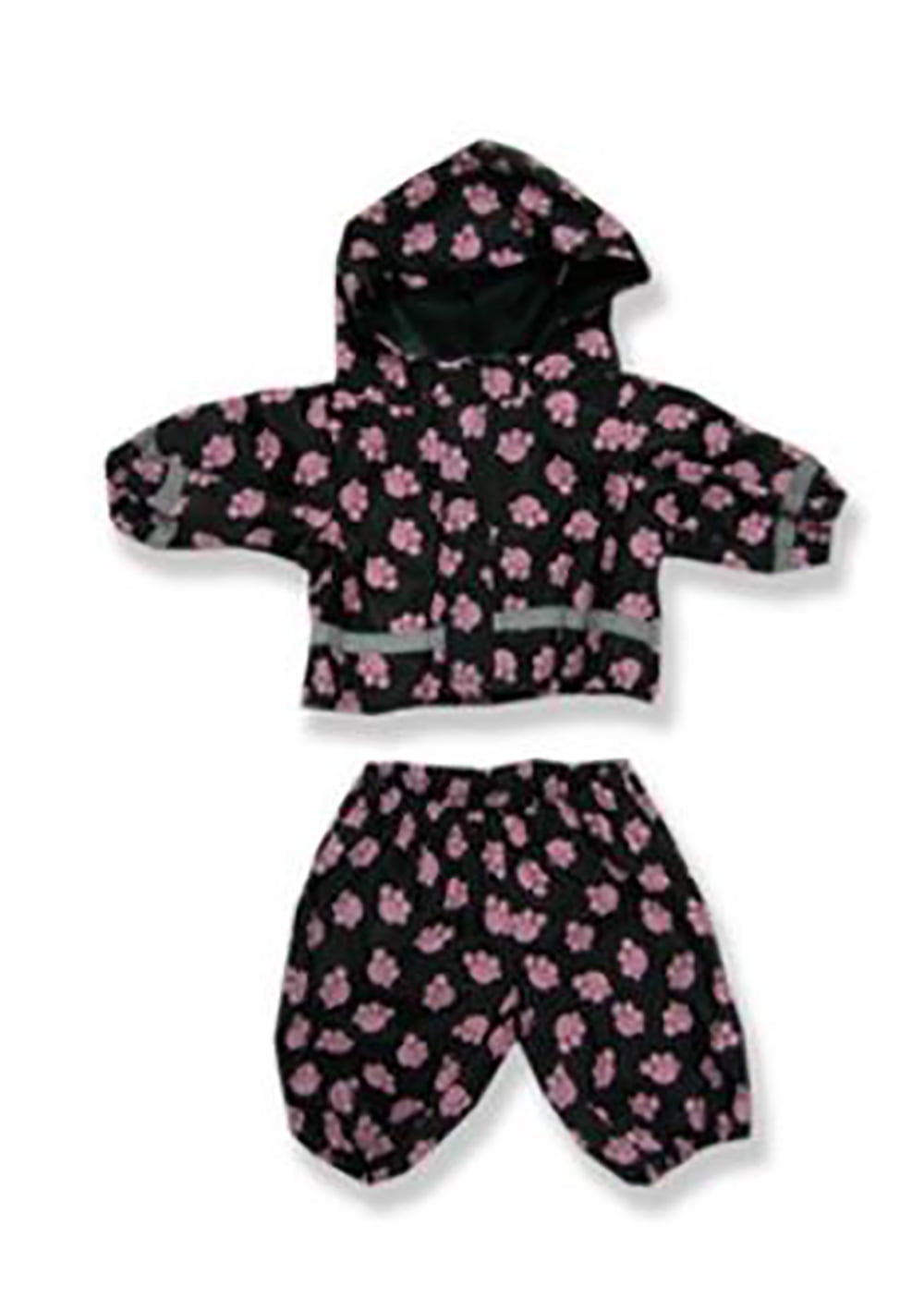Teddy Bear Clothes fit Build a Bear Teddies Panda Pyjama Robe Slippers Gift Set 