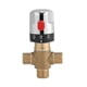 thumbnail image 1 of Válvula mezcladora termostática de latón Válvula mezcladora termostática para lavabo de tubo de temperatura sensible de 15 mm para baño, baño, lavado de cocina, 1/2", 1 of 4