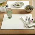 thumbnail image 4 of Martha Stewart Honeycomb Modern Farmhouse Reversible Fabric Placemat 4-Pack Set, Beige, 13"x17.5", 4 of 8