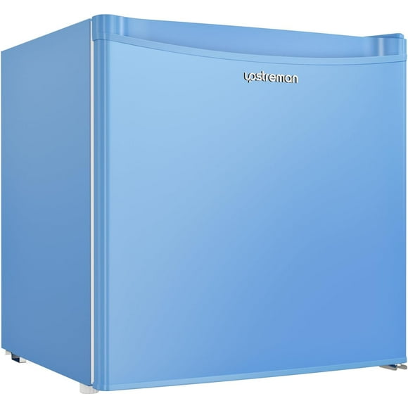 Upstreman 1.7 Cu.ft Mini Fridge with Freezer, Dorm Essentials, Adjustable Thermostat, Energy Saving, Low Noise, Single Door Compact Refrigerator for Dorm, Office, Bedroom, White-FR17