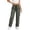 A-Army Green49, variant on Womens Cargo Pants Straight Leg Zip Pockets Drawstring Baggy Pants Lightweight Outdoor Climbing Trousers With Pockets
