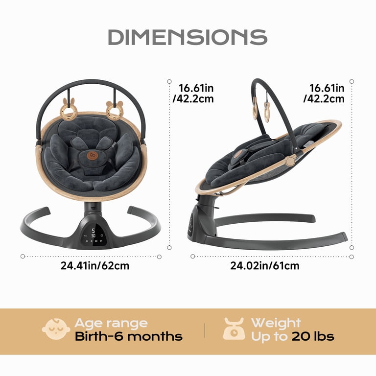 Babyomi 3-in-1 Electric Baby Swing With Bluetooth photo 8