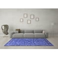 thumbnail image 3 of Ahgly Company Indoor Square Persian Blue Traditional Area Rugs, 8' Square, 3 of 4
