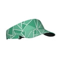 thumbnail image 3 of This Unisex Sunshade Open-Top Hat Features An Open-Top Design That Is Not Stuffy And Has A Curved Eave Lightseagreen Geometric Lines_1, 3 of 8
