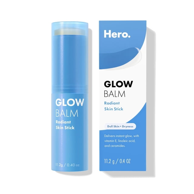 Bálsamo Glow Stick HERO COSMETICS para piel radiante, 12 ml
