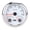 White Dial Silver Bezel, variant on M Buder 85mm (3.375 inches) 3 in 1 Electrical Tachometer Oil Pressure Water Temp Gauge 6000 RPM 0-150 PSI for RV Yacht Truck with 7 Colors Backlight Black Dial Silver Bezel