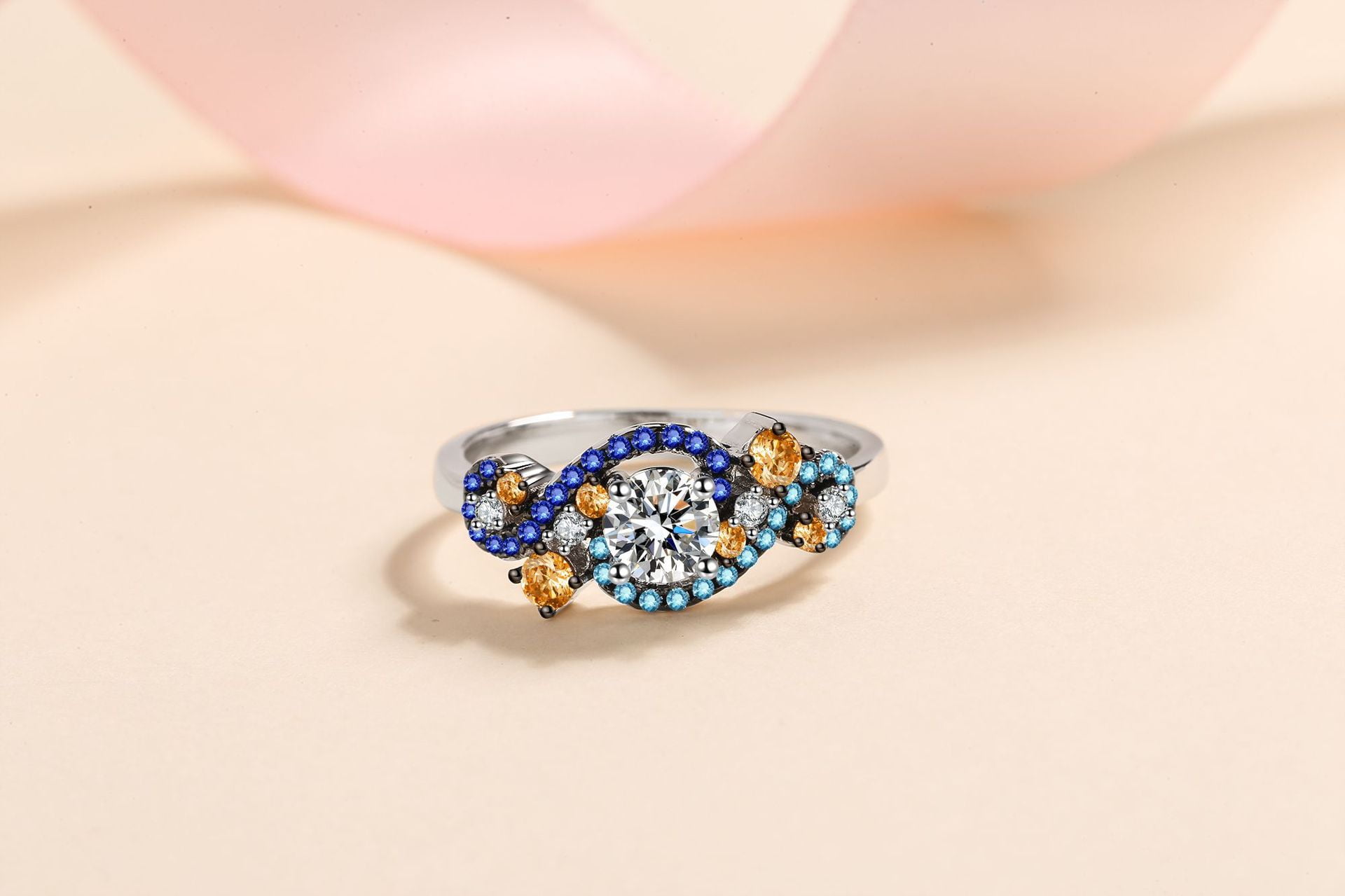 Carat D Color VVS1 Moissanite Diamond Rings for Women, S925