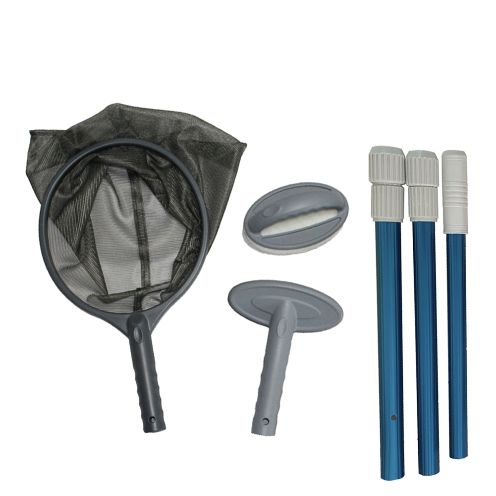 AIHOME Pool Skimmer Net Set with Detachable Pole Leaf Skimmer Mesh Rake