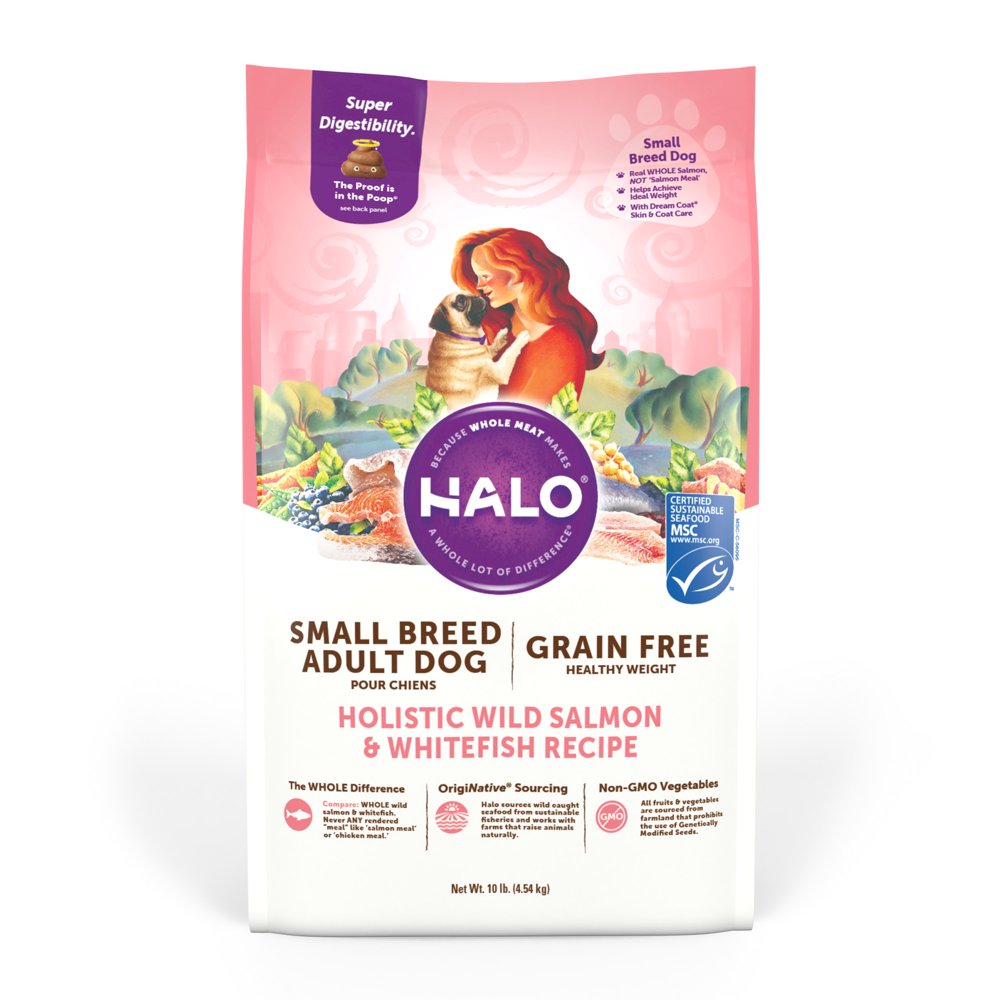 Halo Grain Free Natural Dry Dog Food, Small Breed Healthy Weight Wild