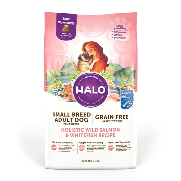 Halo Grain Free Natural Dry Dog Food, Small Breed Healthy Weight Wild