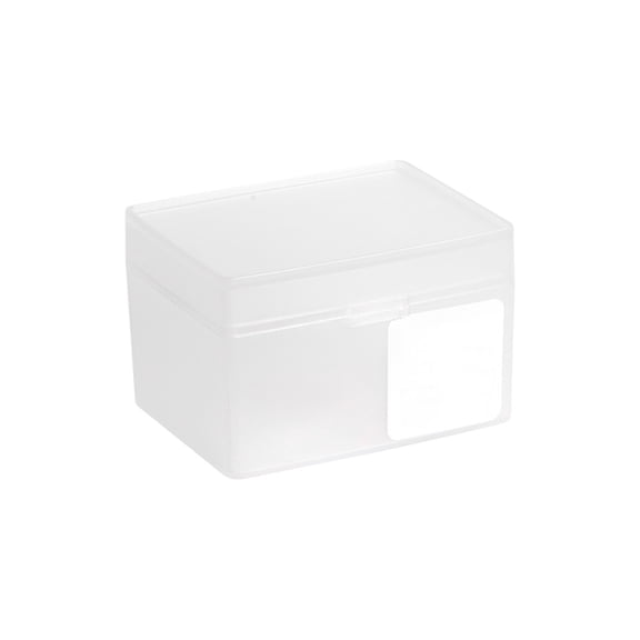 Small Plastic Storage Box with Lid, Stackable Organizer for Bathroom, Makeup, Office, and Home Supplies