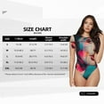 thumbnail image 5 of Rocae Vibrant Street Art Portrait for One Piece Round Neck Short Sleeve Bodysuits for Women Casual Basic Bodysuit Daily Jumpsuit T Shirts-Small, 5 of 7