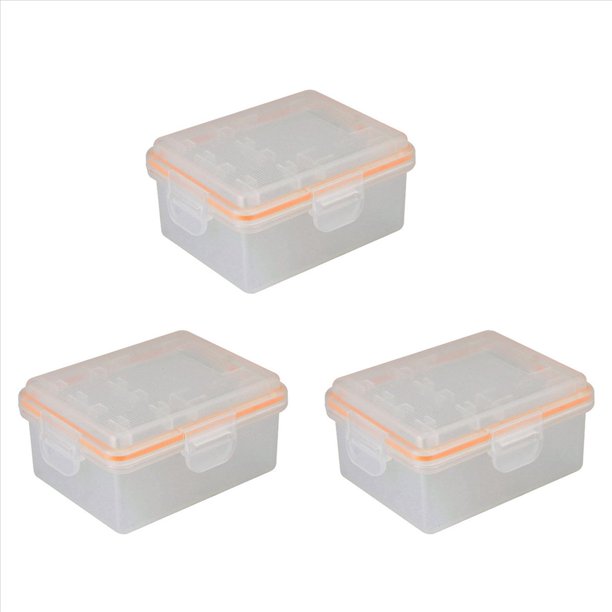 3X para ILCE-9 A7M3 A7R3 A9 7RM3 Cámara NPFZ100 Estuche de Plástico con Soporte para Batería Caja de Almacenamiento de Batería